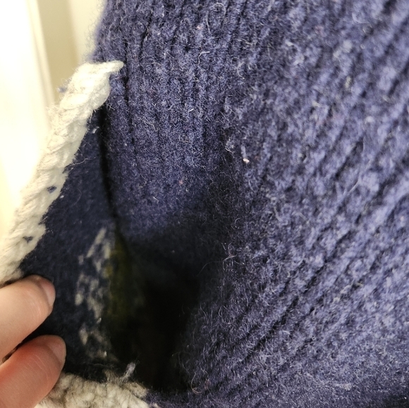 Vintage zipup alpaca sweater jacket - Picture 9 of 10